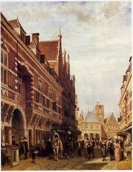 unknow artist European city landscape, street landsacpe, construction, frontstore, building and architecture.112